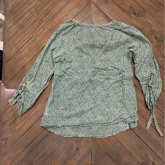 Green & White MICHAEL Michael Kors Blouse, Small - Picture 2 of 6